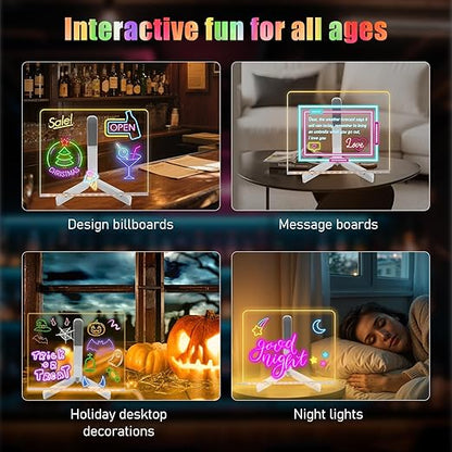 LED Colorful Glow Drawing Board